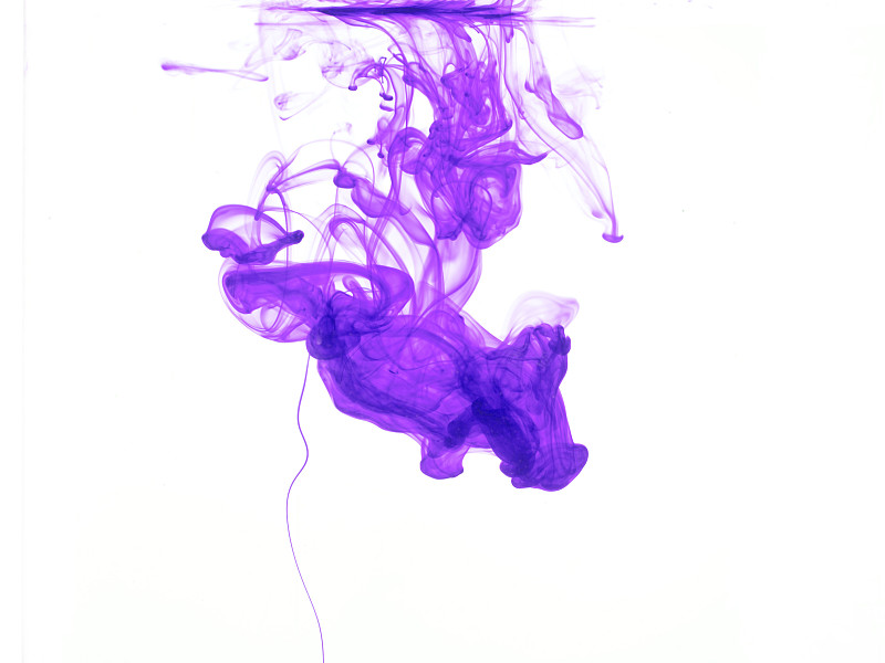 紫色,彩色图片,水,艺术,水平画幅,形状,无人,水下,墨水,烟