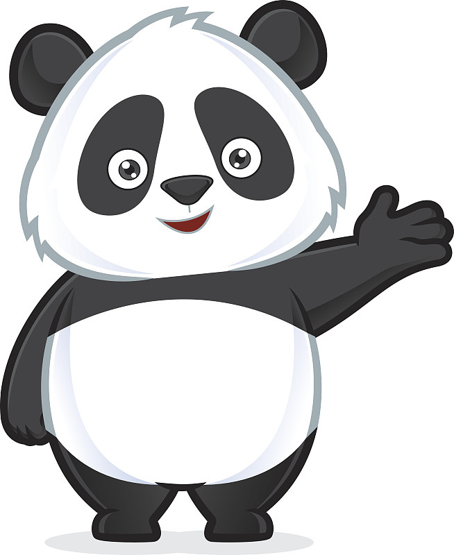 熊猫,做手势,动物手,绘画插图,艺术,动物学,性格,动物身体部位,野外动物,卡通