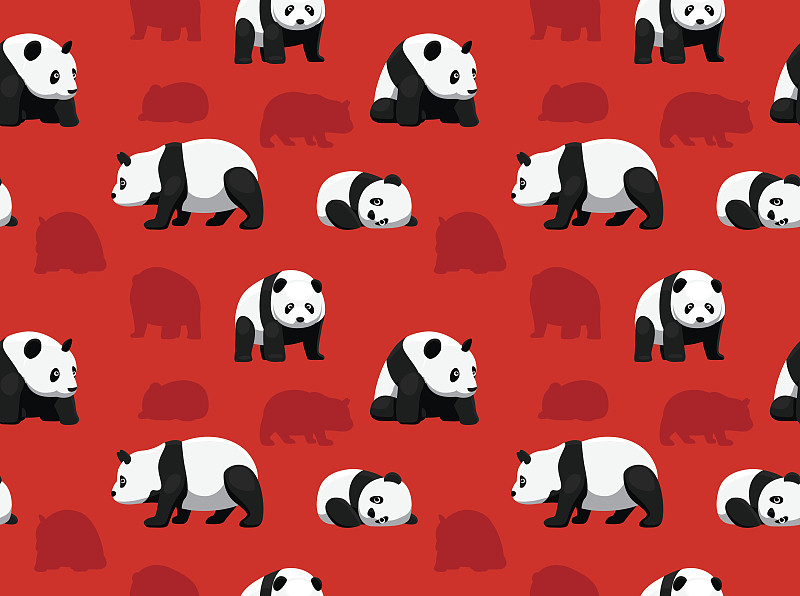 熊猫,熊,壁纸,卡通,动物,阴影对焦,绘画插图,巨大的,性格,野外动物