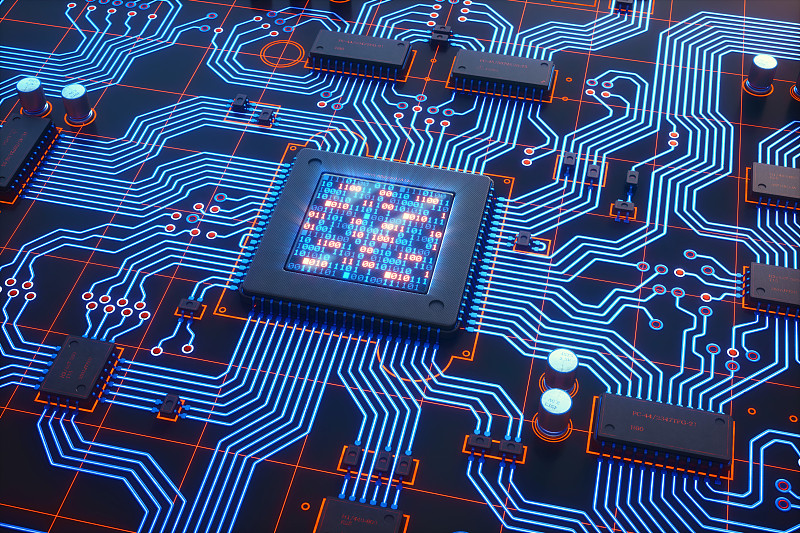 电路板,格子,蓝色,红色,电脑芯片,主机,纳米技术,密码,投影屏幕,液晶显示