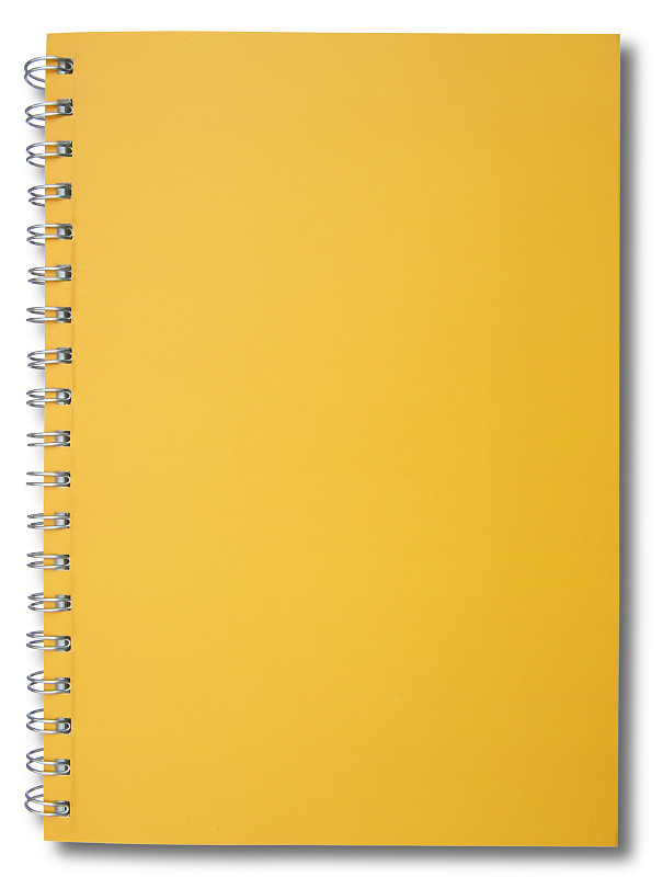 笔记本,黄色,垂直画幅,办公室,留白,办公用品,洞,无人,阴影,书页