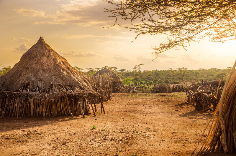 埃塞俄比亚,乡村,小屋,非洲,非洲之角,水平画幅,无人,夏天,户外,2015年