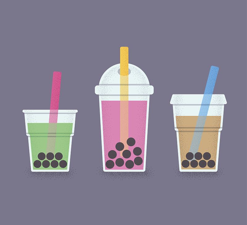 珍珠奶茶,玻璃杯,杯,塑胶,简单,果汁,复古风格,现代,古典式,甜点心