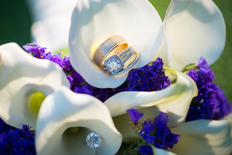 花束,戒指,新娘,滑板公园,钻石戒指,结婚戒指,美,水平画幅,女性特质,珠宝