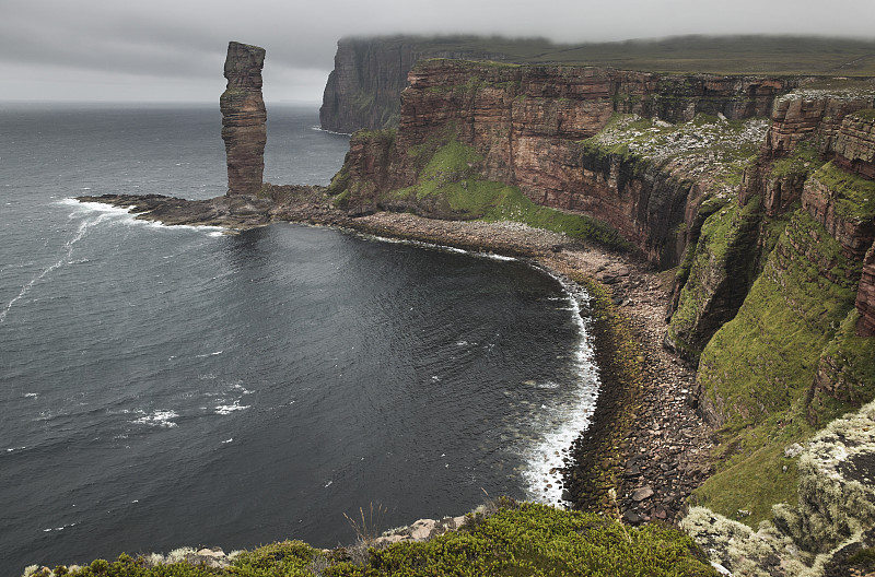 豪伊,奥克尼岛,地形,苏格兰,柱状岩石,自然,悬崖,水平画幅,岩石,大西洋