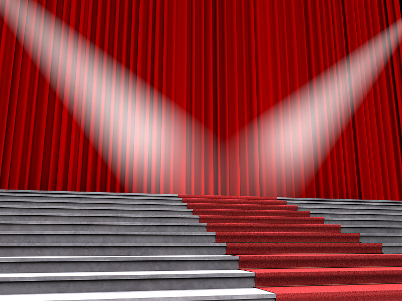 舞台,红毯,聚光灯,首次公演,名声,台阶,艺术,问候