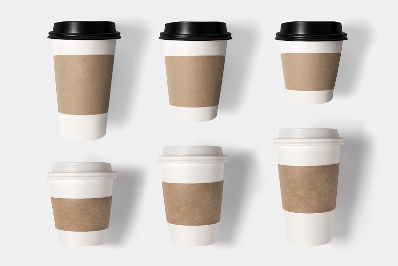 咖啡杯,白色背景,动机,概念,外卖食品,马克杯,一次性杯子,咖啡,设计,包装