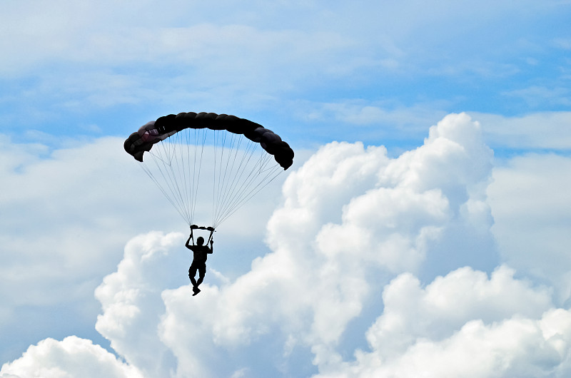 降落伞运动,天空,风,休闲活动,水平画幅,降落伞,滑翔机,户外,高处,运动
