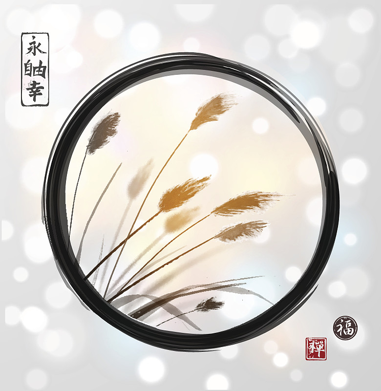 草,墨水,草地,动物手,水彩画颜料,一个物体,美术工艺,自然美,春天,中国