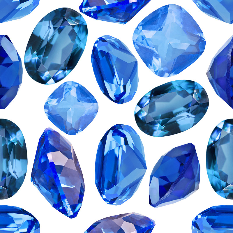 蓝色,蓝宝石,分离着色,背景,矿物质,宝石,无人,白色背景,组物体,背景分离