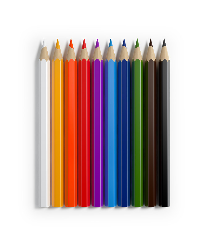 铅笔,水平画幅,多色的,创造力,明亮,生食,彩色铅笔,成一排,垂直画幅,办公室