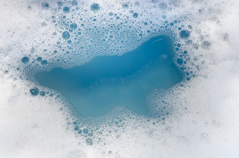 水,蓝色,泡沫材料,白色,浴室,水平画幅,湿,纯净,干净,特写