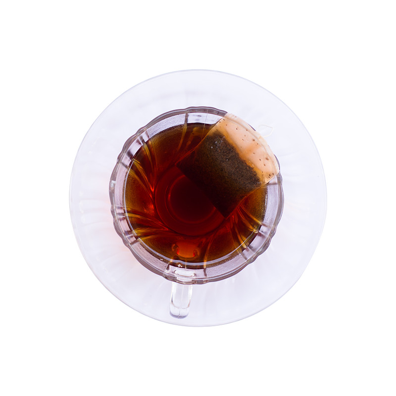 茶树,玻璃杯,白色背景,分离着色,餐具,水,褐色,薄荷茶,阿萨姆,茶碟