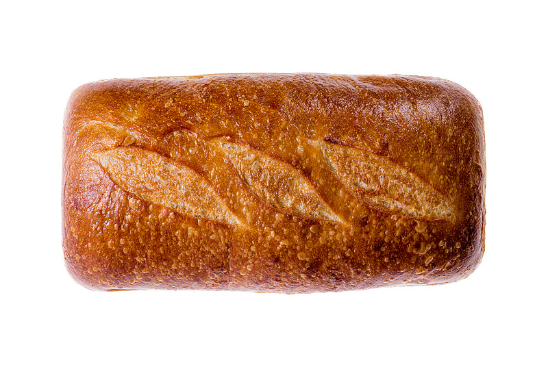 长方形,长面包,酵母面包,水平画幅,高视角,素食,配方,白人,面包,白色