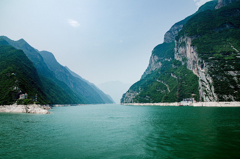 长江,长江三峡,自然,水,沟壑,水平画幅,地形,无人,乘船游,夏天