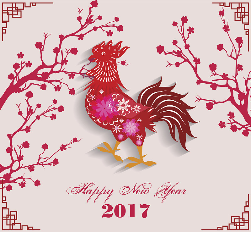 公鸡,春节,2017年,李子,花朵,中文,梅花,中国元宵节,月亮,汉字
