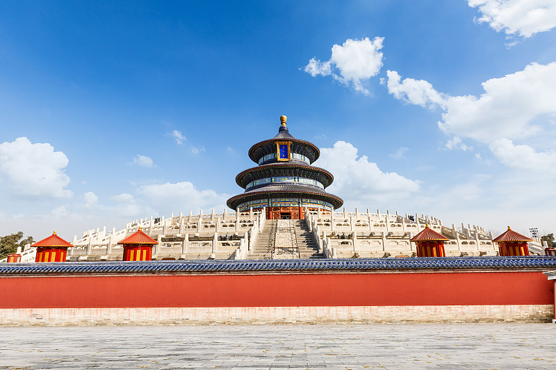 天坛,北京,过去,风景,中国,寺庙,屋檐,亭台楼阁,纪念碑,天空