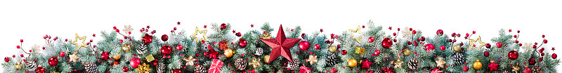 白色,国境线,花卉花环,杉树,圣诞装饰物,枝,松树,圣诞树,圣诞装饰
