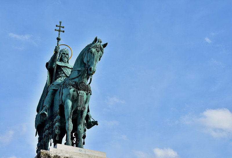 布达佩斯,雕像,骑士,光晕,骑军,盔甲服,壁炉架,勇士,青铜,纪念碑