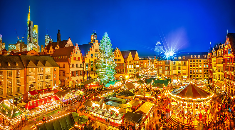 圣诞市场,法兰克福,旧市政厅,德国,欧洲,广场,市场,城镇,节日