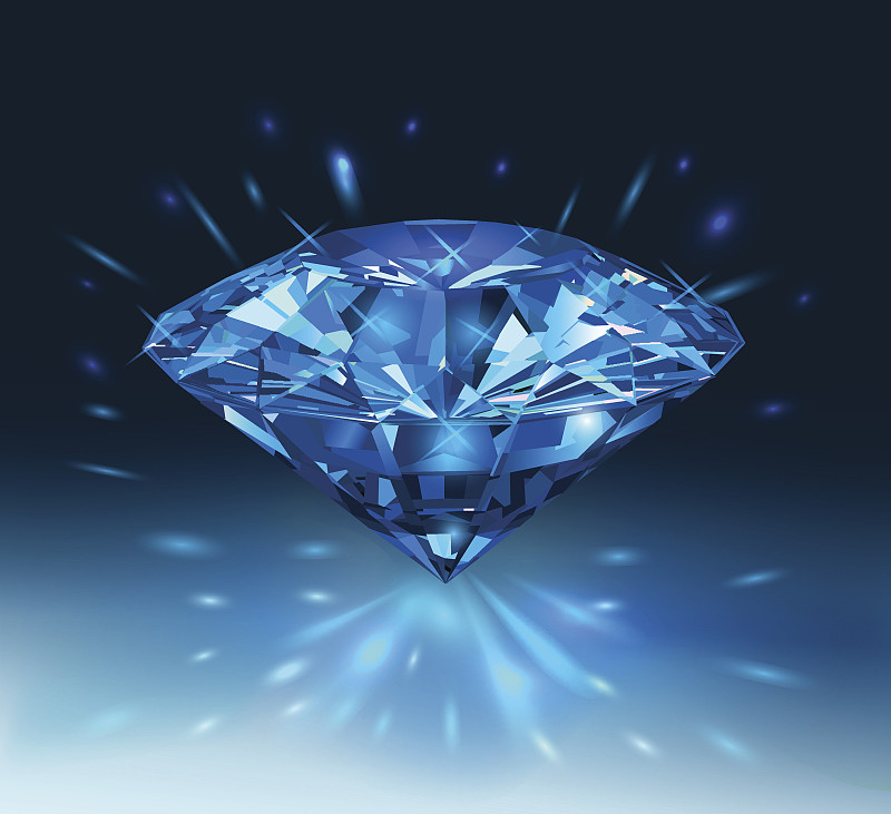 蓝宝石,宝石,蓝色,自然美,蓝色背景,钻石,矿物质,美,水平画幅,绘画插图