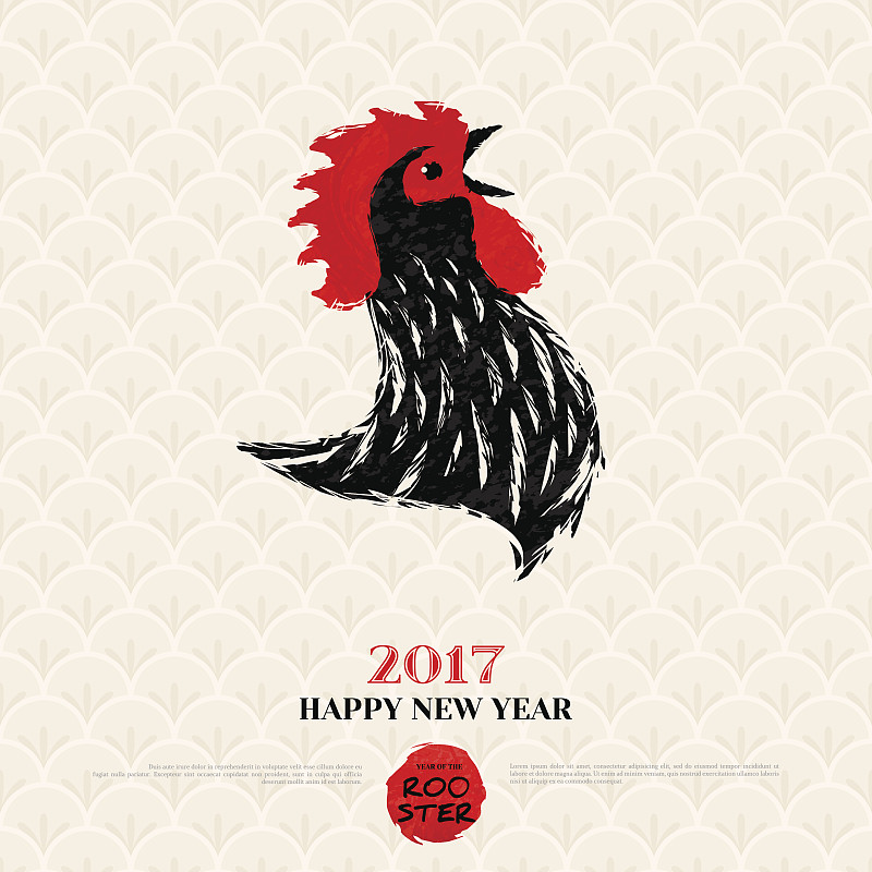 公鸡,人的头部,贺卡,动物手,啼叫,小公鸡,鸡,2017年,水彩颜料,水彩画颜料