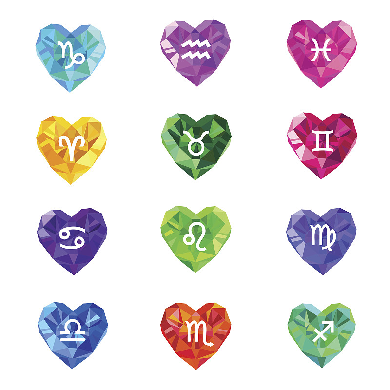 宝石,符号,心型,水晶,标志,形状,蝎子,绘画插图,天蝎座,珠宝