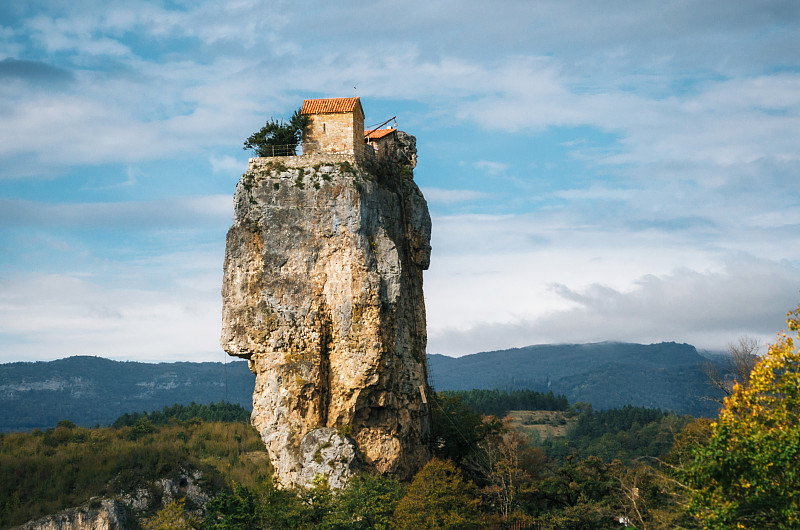 格鲁吉亚,岩石,国际著名景点,柱子,悬崖,第比利斯,美特拉美提欧拉,修道院,乡村