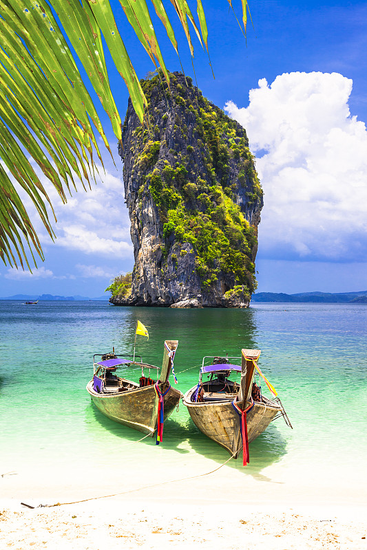 泰国,自然,垂直画幅,水,天空,美,度假胜地,休闲活动,沙子,安达曼海