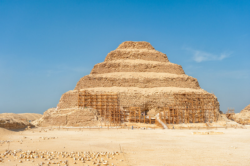 萨卡拉,阶梯金字塔,埃及,纪念碑,天空,沙子,古老的,旅行者,石材,过去