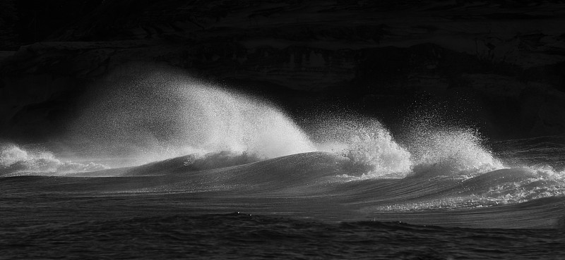 波浪,水,风,暴风雨,新南威尔士,水平画幅,夏天,户外,伯利海滩,白色
