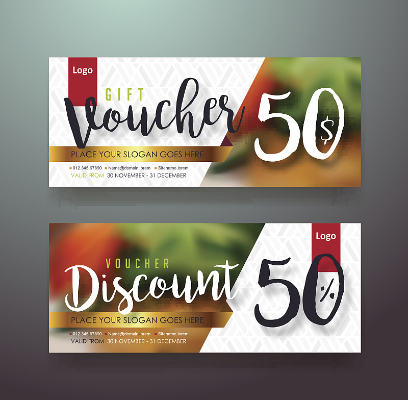 礼券,贺卡,水平画幅,绘画插图,标签,组物体,传单,晕影效果,现代,模板