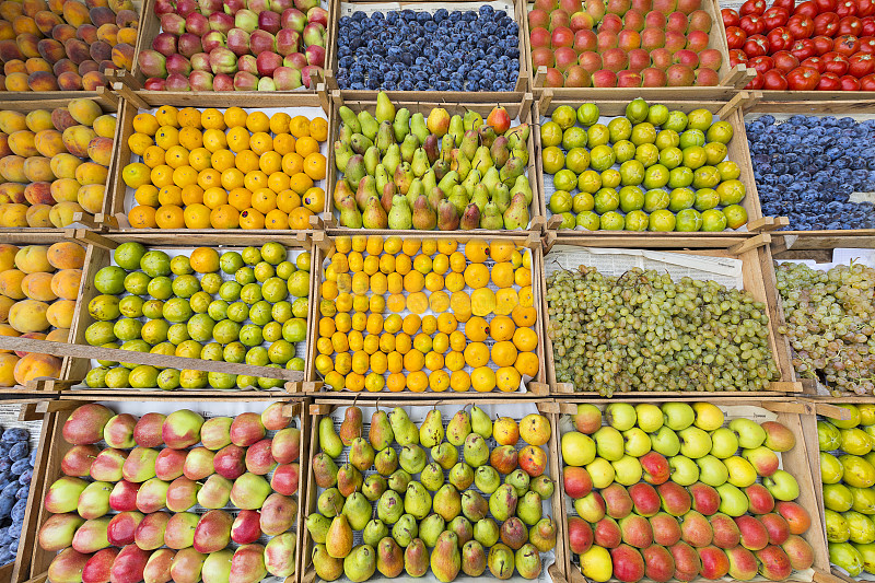 水果,待售,水平画幅,素食,超级市场,桃,维生素,商店,杏,篮子