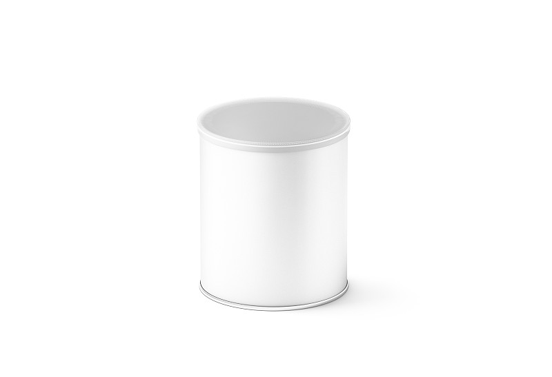 白色,小的,盒子,空白的,圆柱体,纸盒,分离着色,正面视角,留白,器材箱