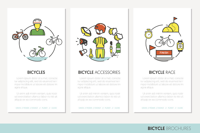 模板,自行车,商务,小册子,骑自行车,华丽的,脚踏车,运动,齿轮,打气筒