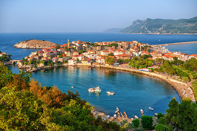 城镇,土耳其,黑海海岸,水,美,水平画幅,山,沙子,美人,旅行者