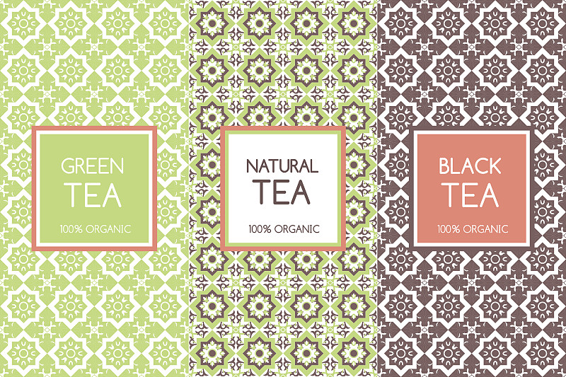 茶树,矢量,茶,印度,包装,茶壶,花纹,四方连续纹样,芳香疗法