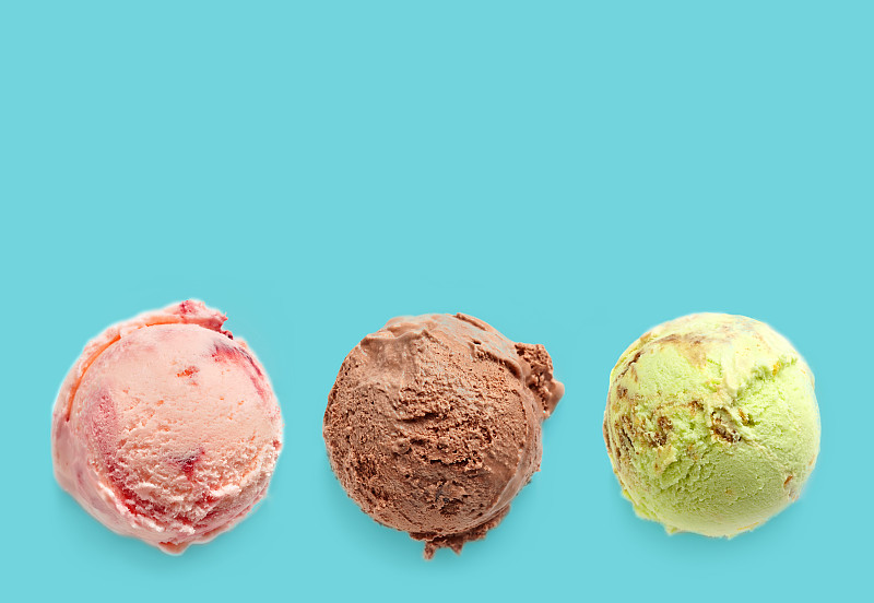 冰淇淋,铲子,留白,奶制品,褐色,水平画幅,樱桃,无人,奶油,夏天