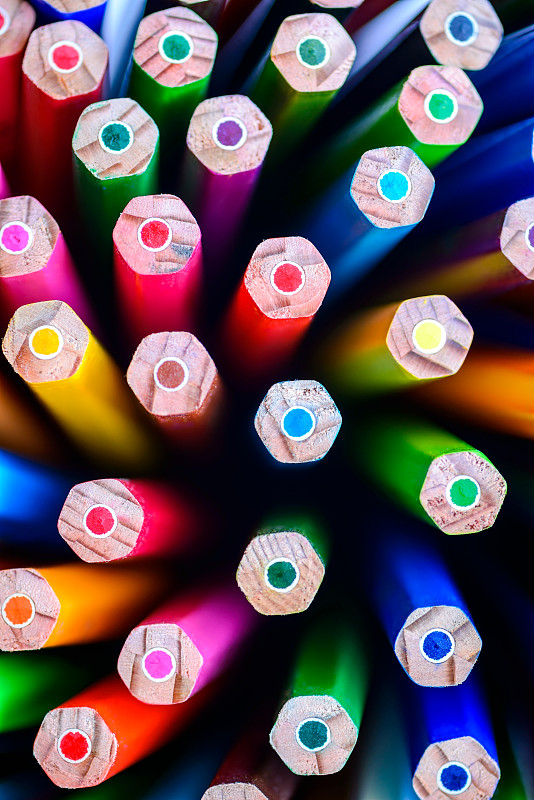 色彩鲜艳,铅笔,静止的,钢笔尖,创造力,组物体,蜡笔,大特写,多色的,垂直画幅