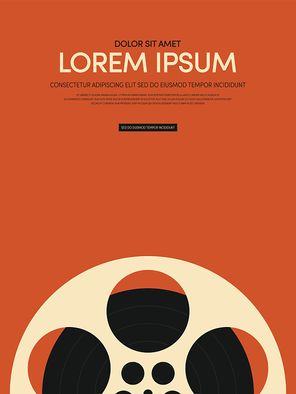 电影海报,电影胶片,电影摄像机