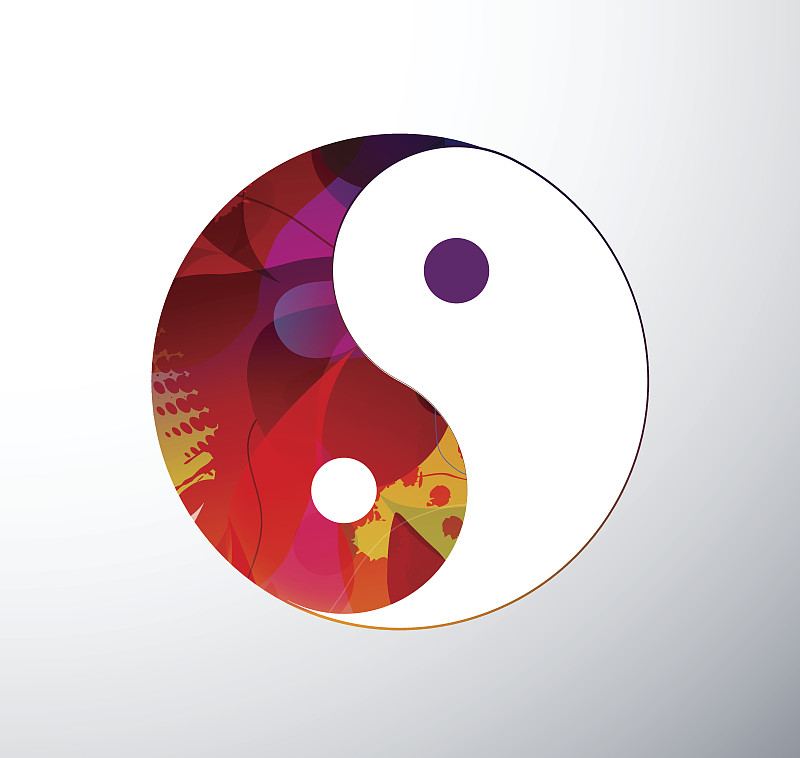绘画插图,阴阳符,未来,艺术,水平画幅,无人,传统,计算机制图,计算机图形学,摇滚乐