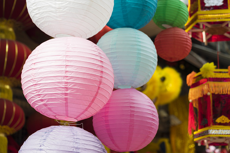 越南,中秋节,纸灯笼,儿童,悬挂的,拥挤的,游戏,月饼,礼物,促销