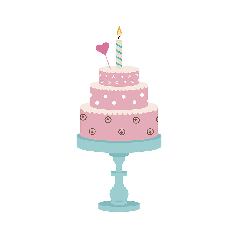 生日蛋糕,蜡烛,动物心脏,褐色,艺术,绘画插图,奶油,蛋糕,生日,卡通