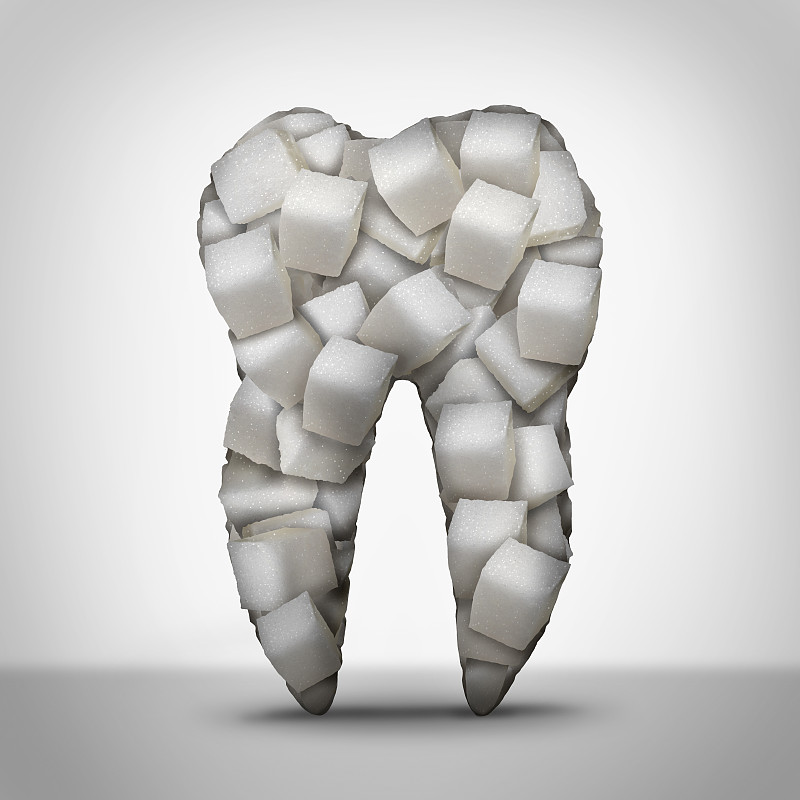 人的牙齿,糖,龋齿,不健康食物,符号,牙齿,健康保健,方形画幅