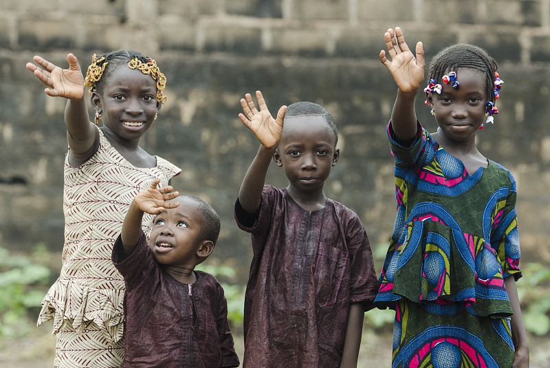 儿女,四个人,马里,巴马科,非洲,教育科目,社区,非洲人,儿童,儿童教育