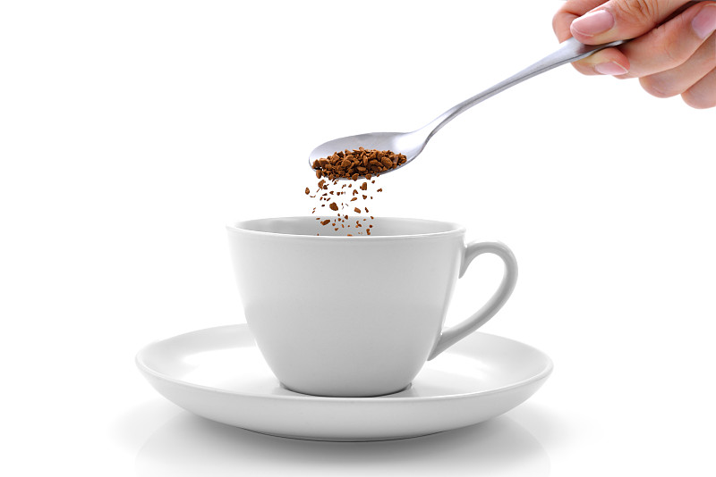 咖啡,汤匙,浓咖啡,咖啡机,马克杯,芳香的,咖啡杯,烤咖啡豆,烤的,杯