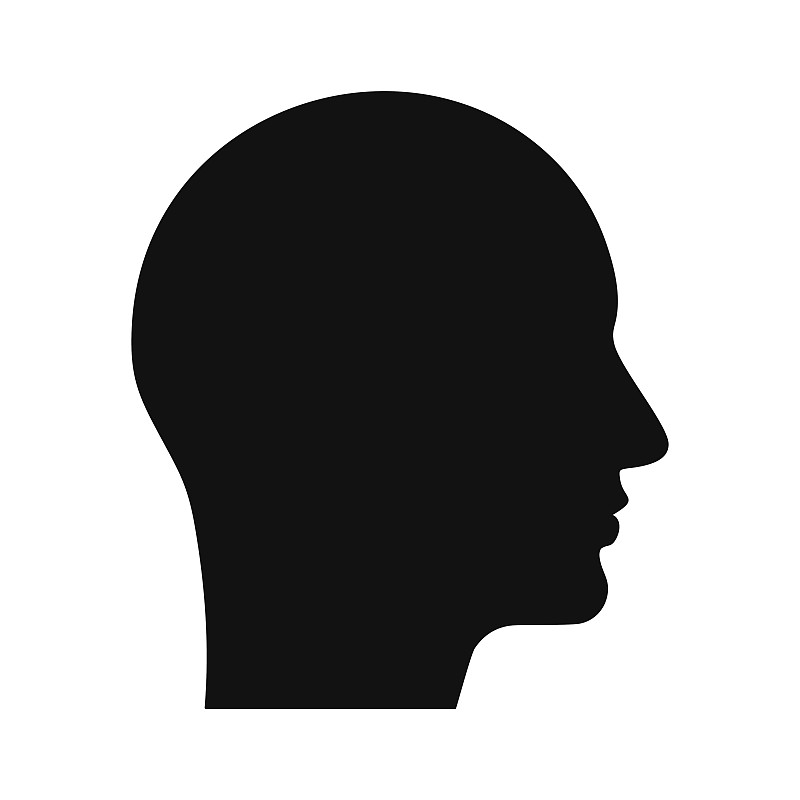计算机图标,黑色,侧面像,暗色,背景分离,肖像,环境,天气,头,背景