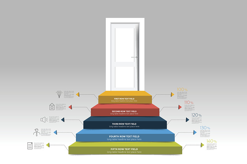 楼梯,图表,门,信息图表,模板,台阶,门口,商务策略,水平画幅,无人