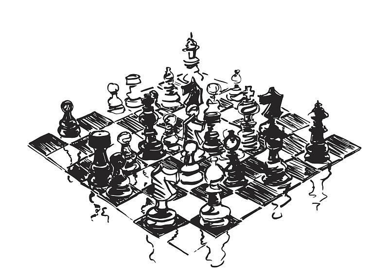 国际象棋,商务,运动,策略,罗马尼亚,商业金融和工业,商务策略,草图