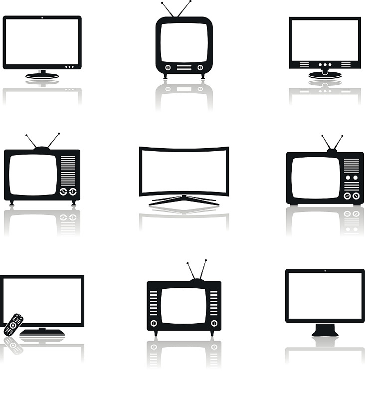 符号,矢量,电视机,智能电视,液晶电视,图形打印,液晶显示,媒介机器,白俄罗斯